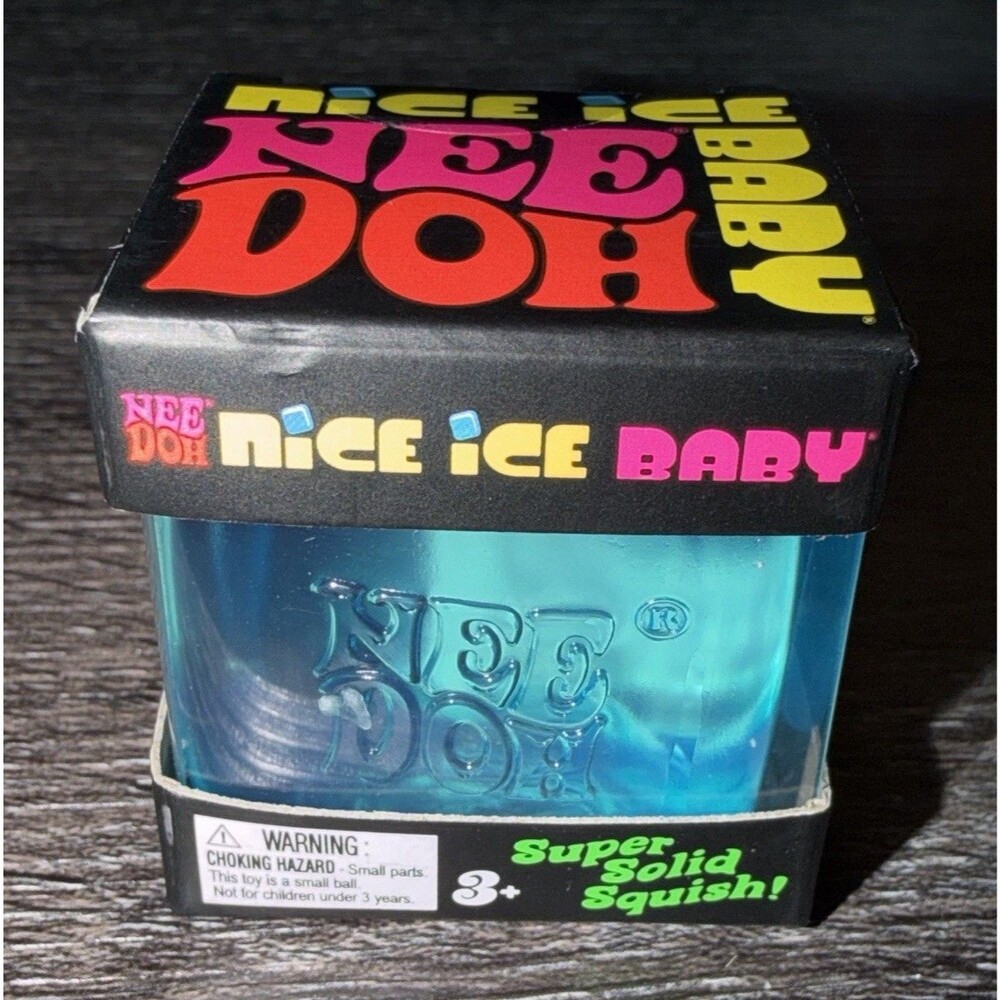 Schylling Nee Doh Nice Ice Baby Super Solid Squish Squeeze Toy NWT